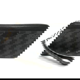 Louis Vuitton N60379 Damier Graphite Zippy Dragonne L-Shaped Long Wallet With Strap: Brand: Louis Vuitton Type: Long Bill Wallet (Bi-Fold) Gender: Men Material: Damier Graphite Color: Black, Galle Wallet Chain: Strap Closure: Open Size (Hxwxd): 10.5cm x 19.5cm x 2cm / 4.13'' x