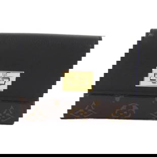 Louis Vuitton Monogram Portefeuille Victorine M82640 Wallet: Brand: Louis Vuitton Type: Wallet (Tri-Fold) Gender: Women Material: Coated Canvas , Leather Leather/Fur Type: Calf Leather Color: Black, Marron Size (Hxwxd): 9cm x 12cm x 3cm / 3.54'' x 4.72'' x