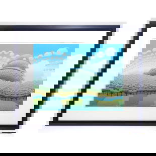 Ivan Rabuzin (Croatia) ""Hope Hill" Original Silk Screen Print Signed Framed: Unit Of Sale: Single Piece Artist: Ivan Rabuzin Signed By: Ivan Rabuzin Image Orientation: Landscape Size: Large Signed: Yes Material: Paper Framing: Framed Original/Licensed Reprint: Original Region