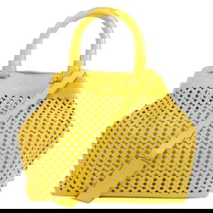 Bally Handbag Leather Yellow Punching 2Way Women: Material: Leather Gender: Women Brand: BALLY Item: Handbag Model: Punching 2WAY Gender: Women Color: yellow Material: leather Accessories: Shoulder strap pouch Size: cm (approx.): W28 x H26 x D16.5