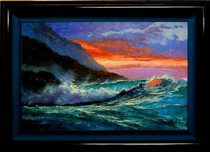 Rudolf Gonzalez Original Oil On Canvas Painting Signed Framed Hawaii Art