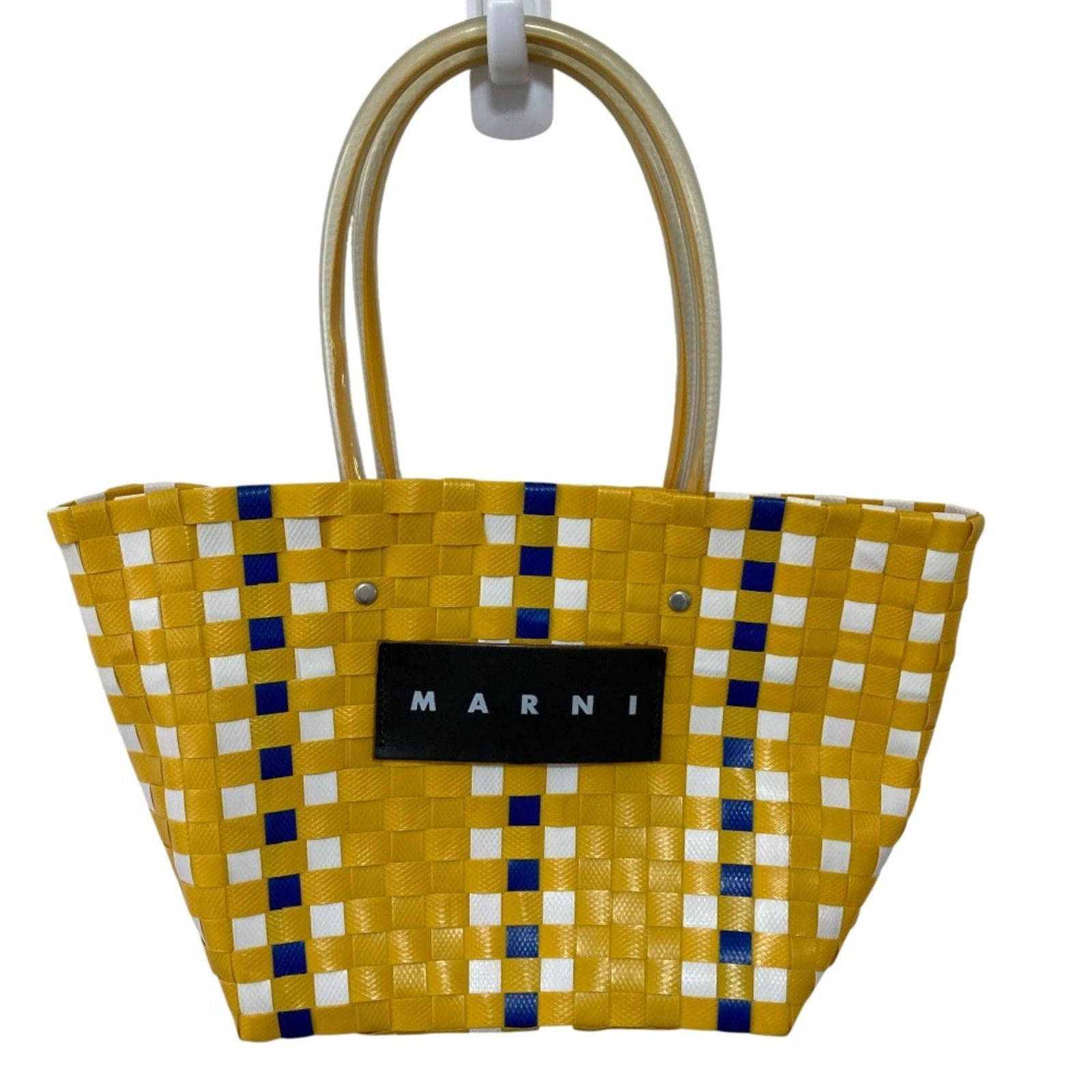 Marni Flower Market Picnic Bag: Brand: Marni Type: Basket, Tote Bag Color: Yellow Gender: Women Size (Hxwxd): 21cm x 36cm x 13cm / 8.26'' x 14.17'' x 5.11'' Condition: Used (like new), Hardly any traces of usage nice item or refurbi