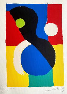 Sonia Delaunay Lithograph Coa Signed Op Numbered By Hand In Pencil: Sonia Delaunay Lithograph COA Signed Op Numbered By Hand In Pencil Sonia Delaunay '' Wallet" Lithograph Printed in 1994 by the French publishers Riuniti - Paris. 32 x 41 cm 175 hand numbered