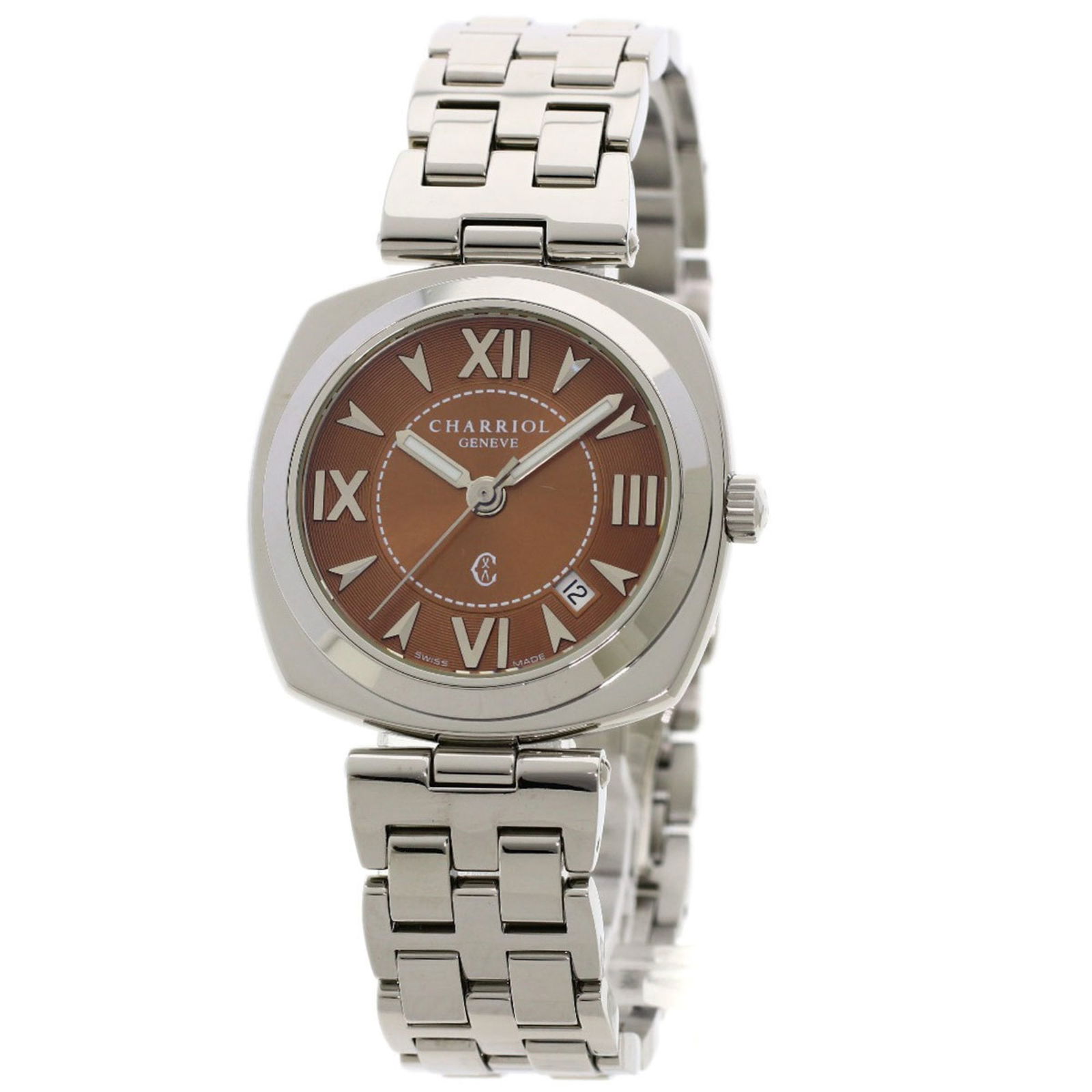 Philippe Charriol Alexander Watch Stainless Steel Ss: Brand: Philippe Charriol Type: Wristwatch Gender: Men Material (Case): Stainless Steel Material (Band): Stainless Steel Case Diameter: 41.6mm / 1.64'' Case Thickness: 7mm / 0.28'' Wrist Size: 18cm / 7