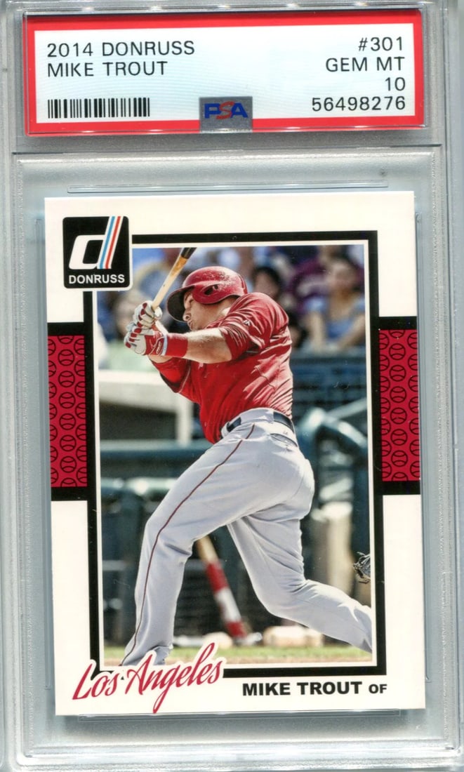 Mike Trout 2014 Donruss #301 Psa Gem Mt 10 Card (1 of 2)