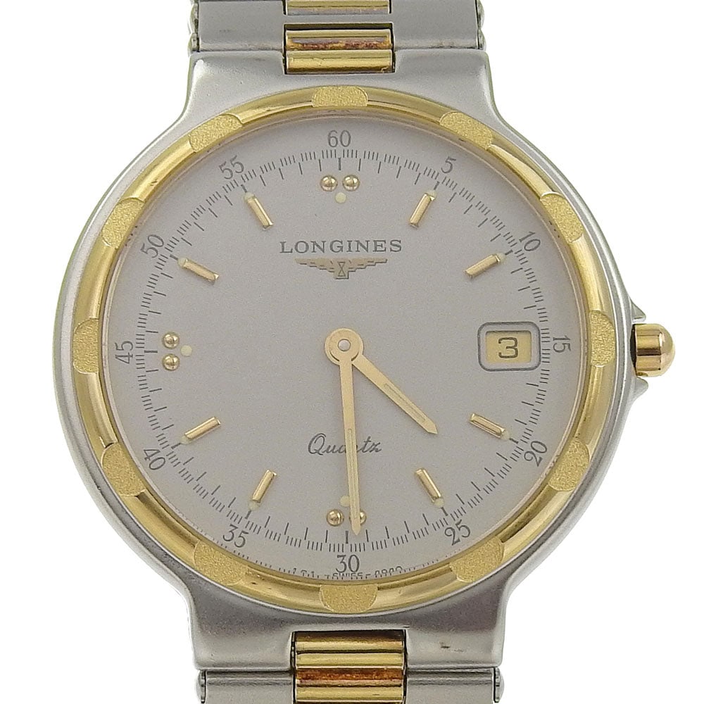 Longines Watches Quartz Stainless Steel , Plated Gold Gray Cal.L161.2 Conquest Gray Dial Mens: Material: GP Gender: Mens Brand: LONGINES Item: Watches Model: Conquest Type: cal.L161.2 Gender: mens Color: gray Material: Stainless Steel , Plated Gold Weight: 48.4g Specification: Movement : Quartz