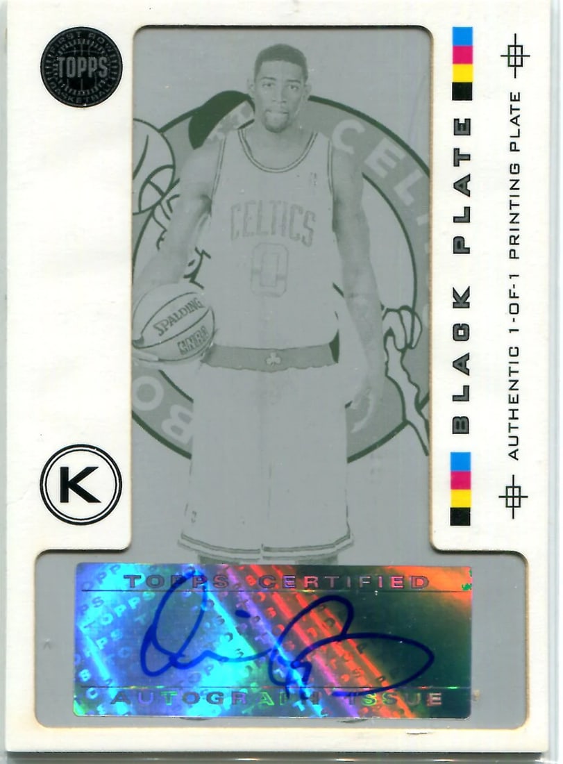 Orien Green 2006 Topps Autographed Black Plate Card #1/1 (1 of 1)