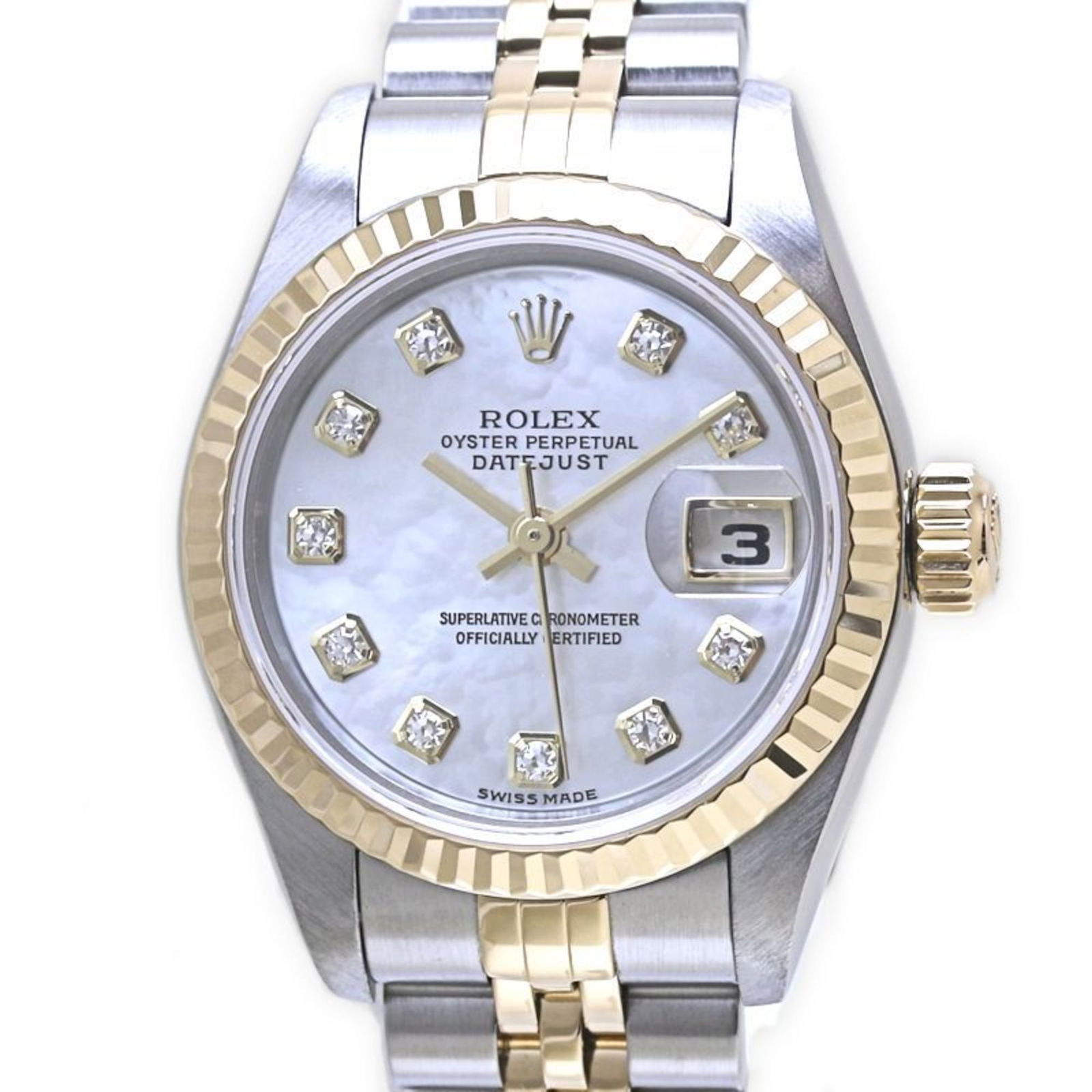 Rolex Rolex Datejust 10-Piece Diamond White Shell Watch 79173Ng (1 of 10)