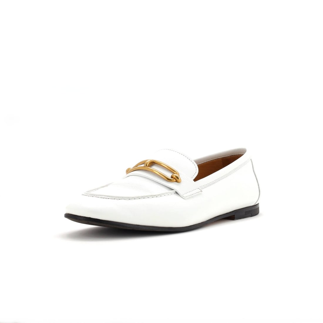 Hermes Women'S Colette Loafers Leather: Brand: Hermes Us Shoe Size: Us(W) 7.5 | It 37.5 Style: Loafers Color: White Upper Material: Leather Type: Shoes Accessories: No Accessories Size: US(W) 7.5 | IT 37.5 Model: Women's Colette Loafers Lea