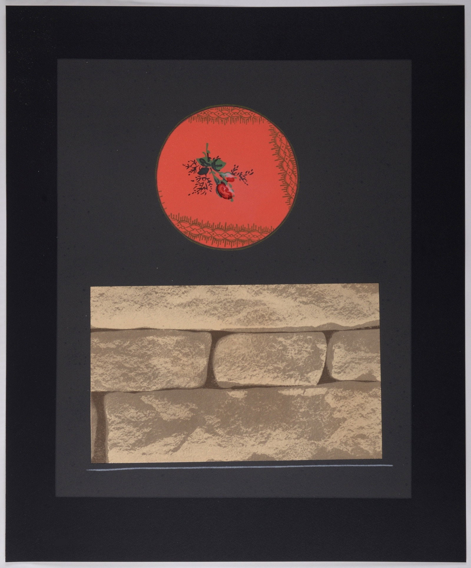 Max Ernst, Composition (Monod 2619; Spies/Leppien A19/C), Dent Prompte: Lithograph on vlin dArches paper. Paper Size: 18.3 x 15.4 inches. Excellent condition. Inscription: unsigned and unnumbered, as issued. Notes: From the folio, Dent Prompte, Dix pomes indits illustrs p