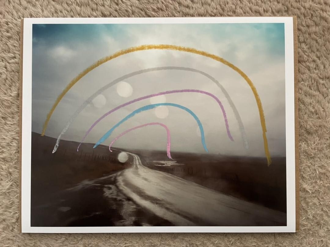 Todd Hido Rainbow Archival Print From A Road Divided Hand Colored Signed: Artist: Todd Hido Type: Print Theme: Art Original/Licensed Reprint: Original Subject: Landscape Product Disclaimer: Please review the full description and photos. Lithographs may be plate-signed, hand
