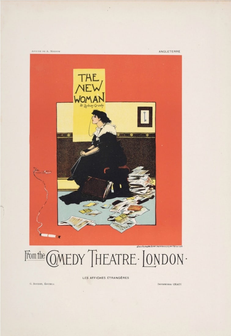 Comedy Theatre London By Albert George Morrow For Les Affichesetrangeres1894: Artist: Leon Solon george morrow Unit Of Sale: Single Piece Size: Small Date Of Creation: 1897 Material: Paper Certificate Of Authenticity (Coa): Yes Original/Licensed Reprint: Original Region Of Orig