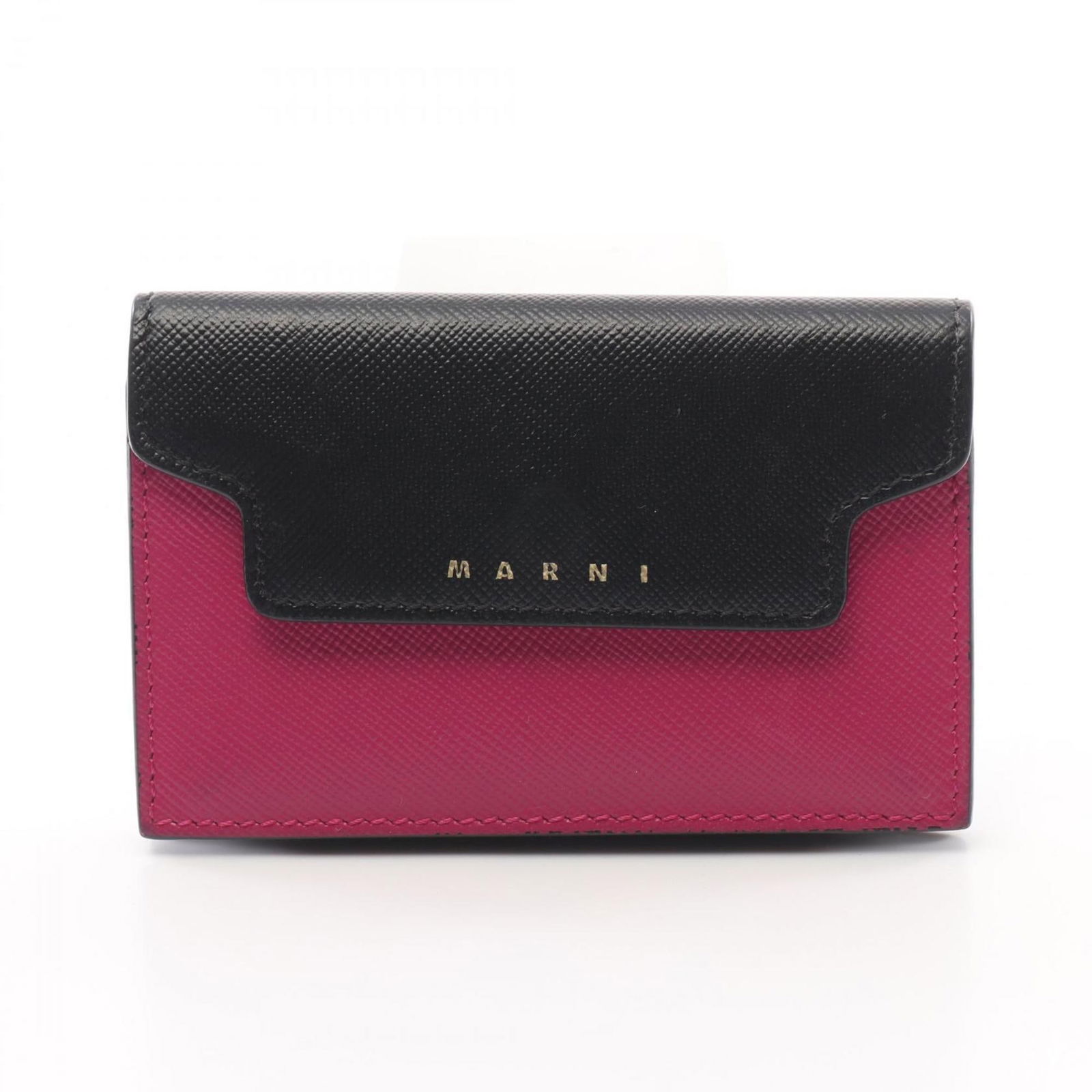 Marni Women'S Leather Card Case: Brand: Marni Type: Card Case Gender: Women Color: Black, Pink Material: Leather Condition: Used (very good), A few traces of usage, some scratches / dirt can be seen but overall in very good condition