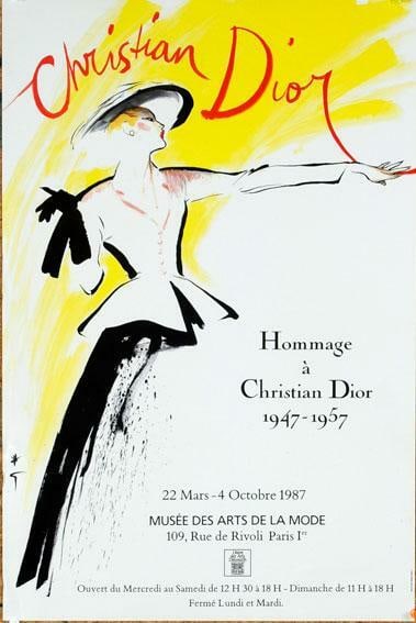 Hommage A Christian Dior Authentic Original Poster 1987 By Rene Gruau 16X24: Artist: RENE GRUAU Size: 16x24 Color: Multi-Color Date Of Creation: 1987 Material: Canvas Paper Certificate Of Authenticity (Coa): Yes Original/Licensed Reprint: Original Framing: Unframed Subject: Fa
