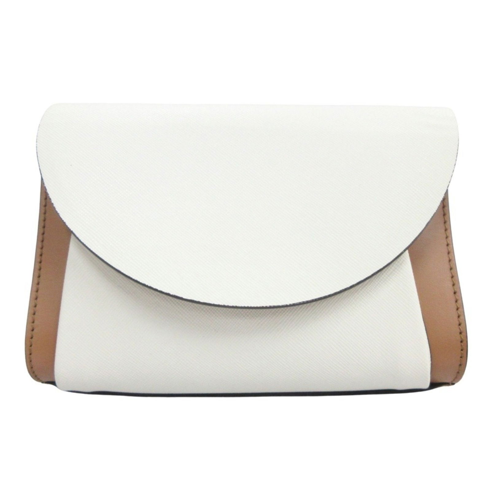Marni Leather 2Way Waist Pouch Shoulder Body Bag White Brown: Brand: Marni Type: Pouch, Sling Bag Material: Leather Color: Brown, White Gender: Women Size (Hxwxd): 12cm x 18cm x 6cm / 4.72'' x 7.08'' x 2.36'' Condition: Used (like new), Hardly any traces of usag