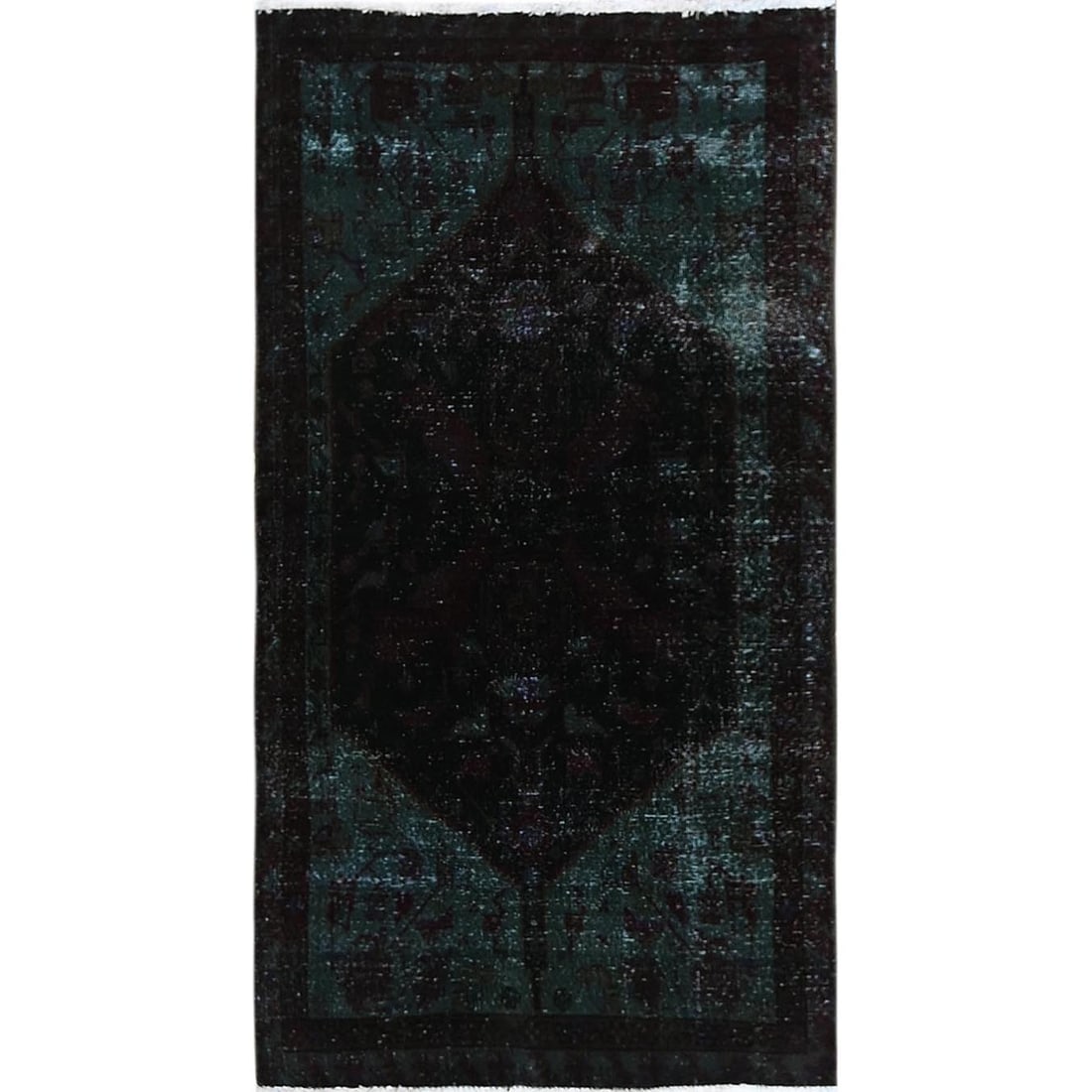 3'2"X6' Dark Red Overdyed Vintage Zoroastrian Hand Knotted Wool Runner Rug: Style: Zoroastrian Type: Indoor Material: Wool Color: Red Item Length: 72 Item Width: 38 Rug Type: Hand Knotted Pile: Wool Shape: Runner Field Color: Red Size: 3"2" x 6"0" / 97 CM X 183 CM Age: 1960 B