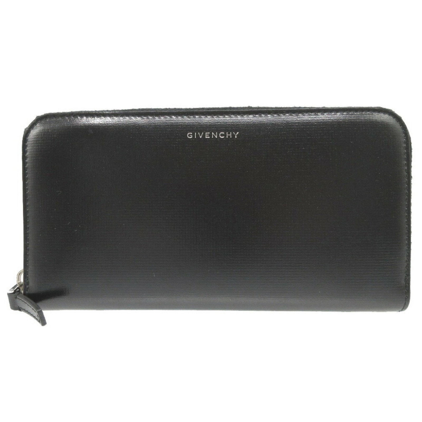 Givenchy Bk6097K1T4 Leather Black Round Long Wallet 1237Givenchy: Brand: Givenchy Type: Long Wallet (Bi-Fold) Gender: Women,Men Material: Leather Color: Black Size (Hxwxd): 10.5cm x 19.5cm x 2.5cm / 4.13'' x 7.67'' x 0.98'' Condition: Used (like new), Hardly any tra