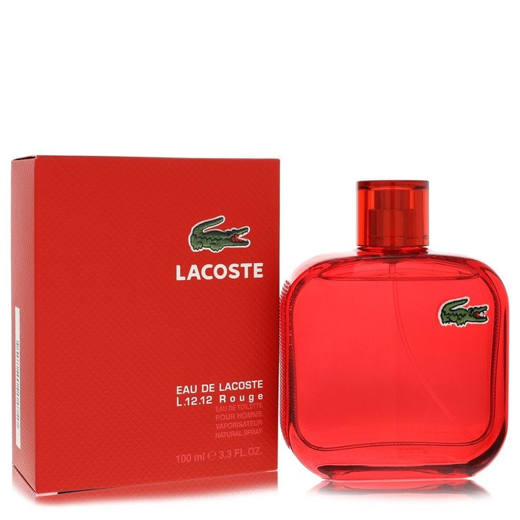 Lacoste Eau De Lacoste L.12.12 Rouge Cologne By Lacoste Eau De Toilette Spray: Brand: Lacoste Size: 3.3 oz Eau De Toilette Spray Grams: 500 Type: Eau De Toilette Spray Fragrance: Cologne for Men Product Disclaimer: Authentic fragrances; some boxes may show shelf wear. We strongl