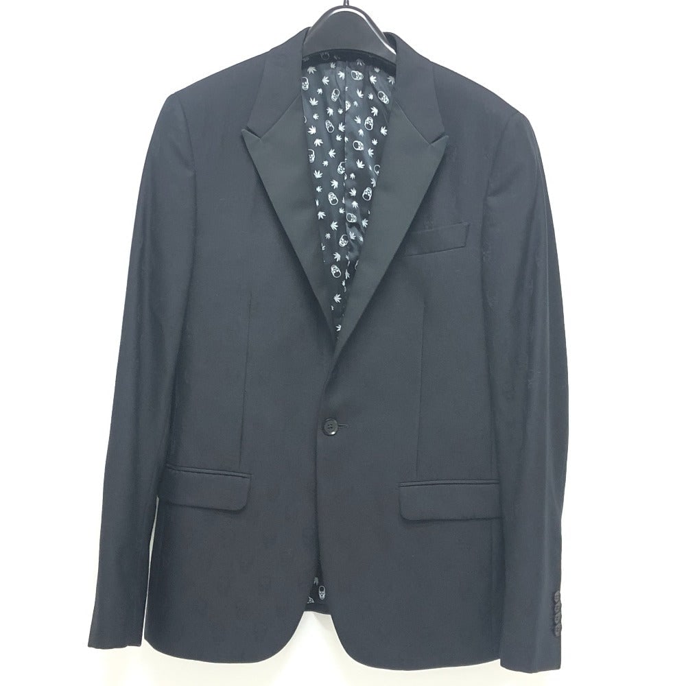 Lucien Pellat-Finet Tailored Jacket Cashmere Black Skull All-Over Pattern S: Gender: Mens Material: Cashmere Brand: Lucien Pellat-Finet Item: tailored jacket Model: Skull all-over pattern Gender: mens Color: black Material: cashmere Accessories: None Notation Size: S Size: cm