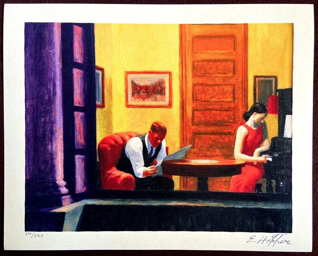 Edward Hopper Lithograph Coa Certificate Signed 'Apartment In New York': Brand: Unbranded Edward Hopper Lithograph COA Certificate Signed 'Apartment In New York' Edward Hopper " Apartment in New York " Lithograph of an work by Edward Hopper, printed in 1986. 33 x 40 cm 275