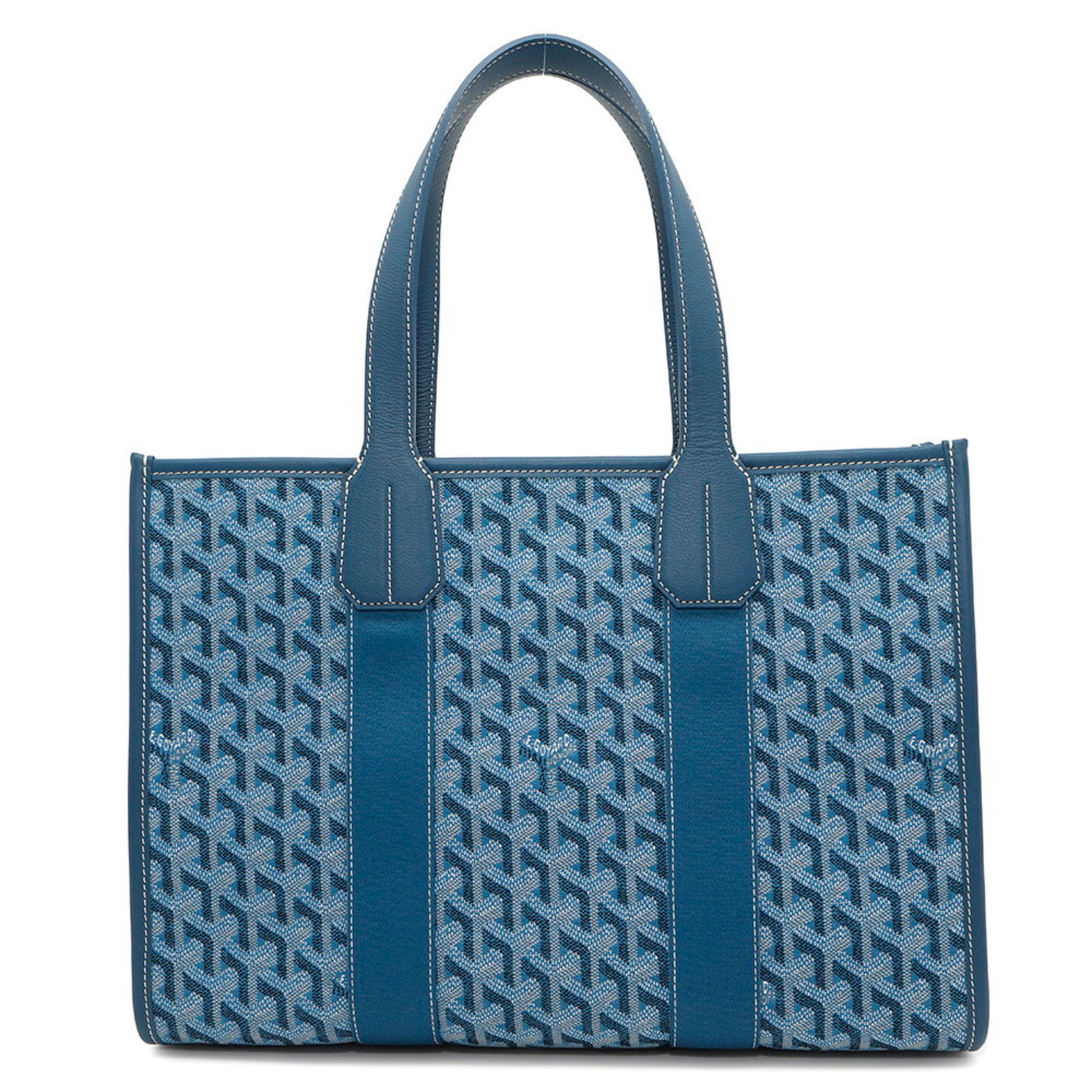 Goyard Tote Bag Villet Pm Jacquard Villetpmltj22Cl22X Goyard: Brand: Goyard Type: Tote Bag Material: Canvas , Leather Color: Blue Gender: Women Size (Hxwxd): 28cm x 38cm x 12.5cm / 11.02'' x 14.96'' x 4.92'' Condition: Used (like new), Mint condition, like new i