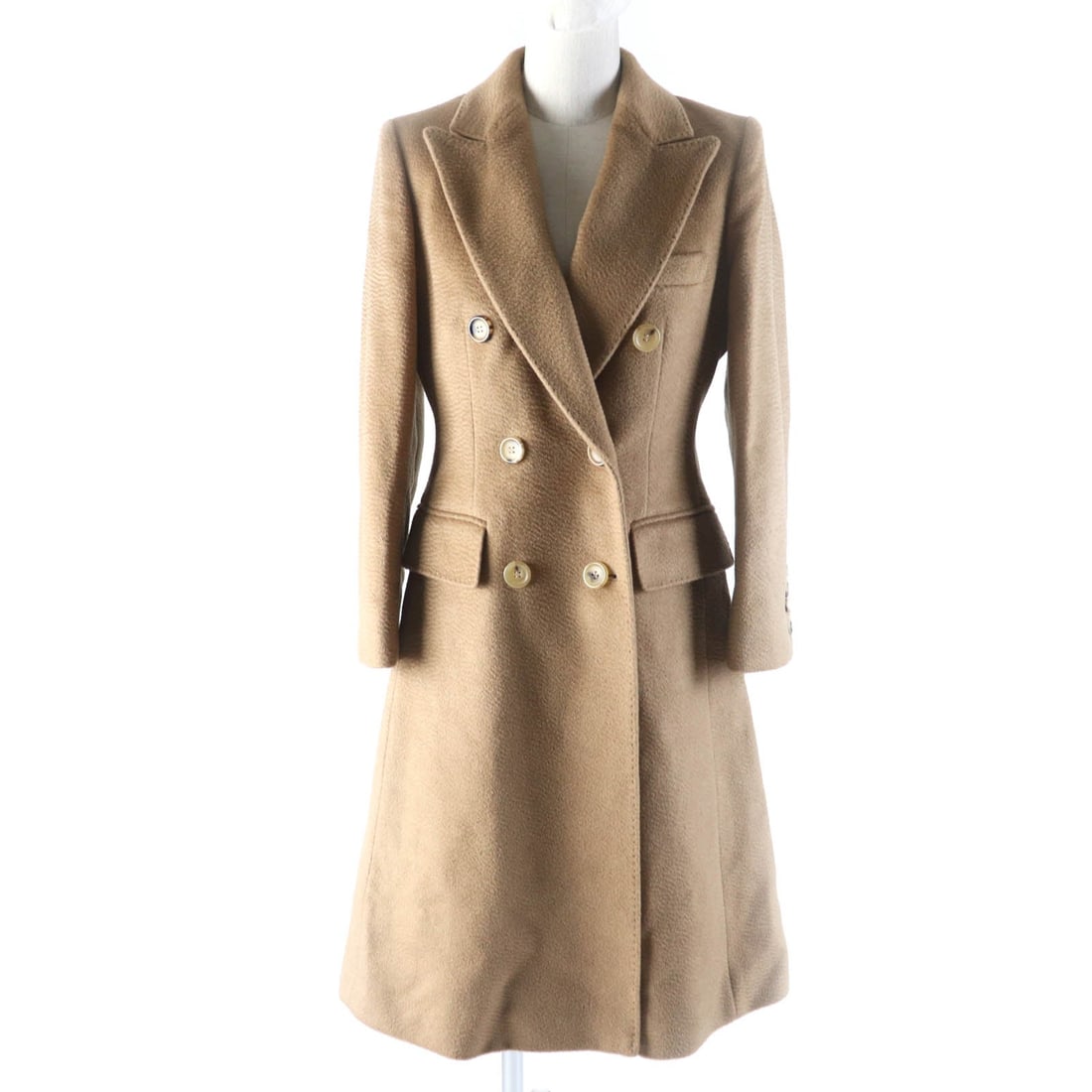 Max Mara Coat 101621936 Outer: Gender: Women Brand: MAX MARA Item: coat Gender: Women Color: beige Material: Outer: 100% camel, Lining: 100% viscose (rayon) Accessories: Garment Notation Size: 38 Size: cm (approx.): Shoulder width:
