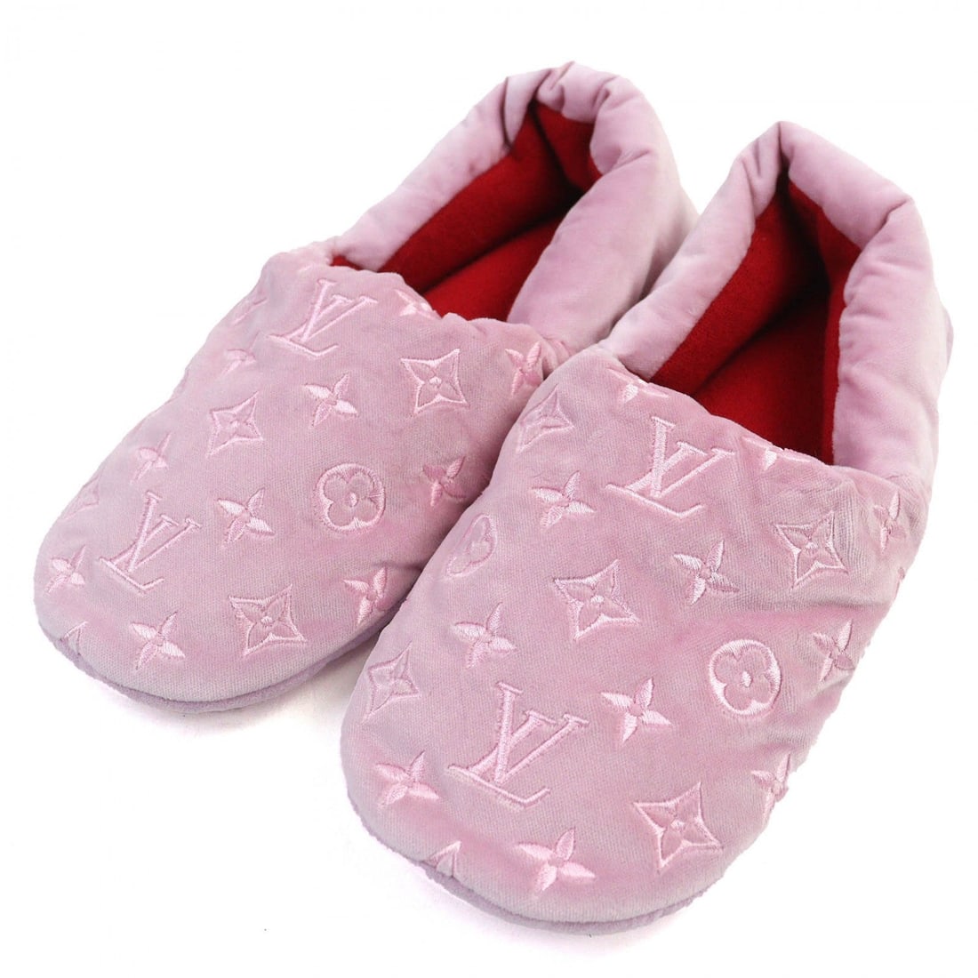 Louis Vuitton Other Shoes Velvet Pink Dreamy Line Loafers 39: Material: Cashmere Gender: Women Pattern: Dreamy line loafers Brand: LOUIS VUITTON Item: Other shoes Line: Dreamy line loafers Gender: Women Color: pink Material: Outer: Velvet, Lining: Cashmere Acces