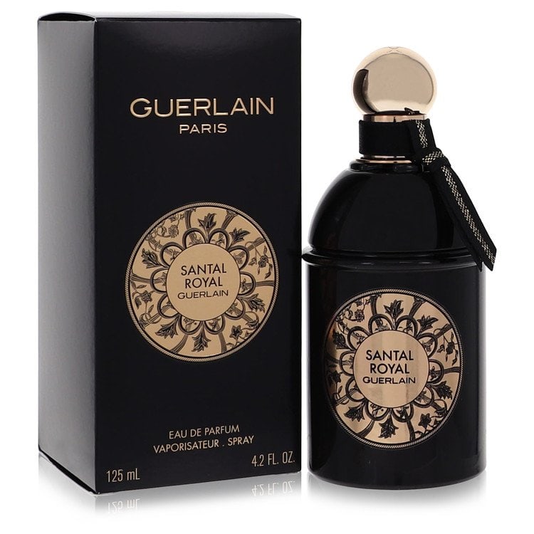 Santal Royal Perfume By Guerlain Eau De Parfum Spray: Brand: Guerlain Size: 4.2 oz Eau De Parfum Spray Grams: 500 Type: Eau De Parfum Spray Fragrance: Perfume for Women Product Disclaimer: Authentic fragrances; some boxes may show shelf wear. We strongly