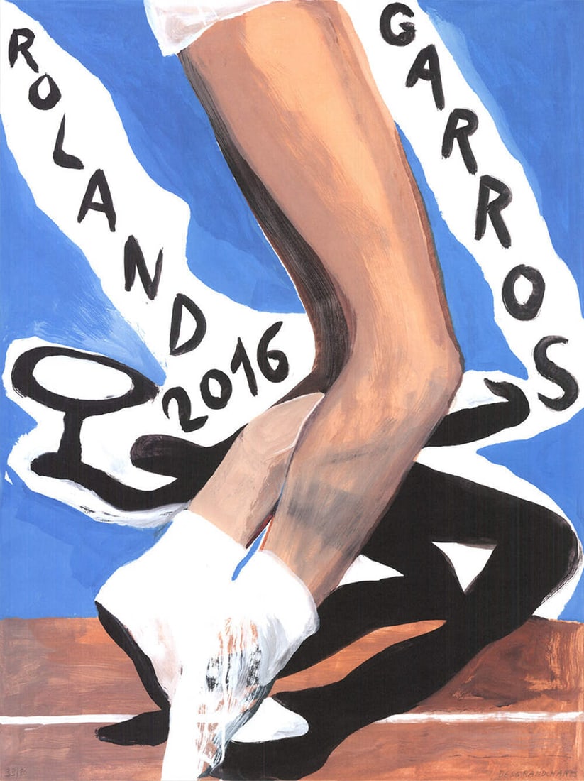 Marc Desgrandchamps Roland Garros French Open Signed " Offset Lithograph: Artist: Marc Desgrandchamps Brand: Desgrandchamps Marc Exact Year: 2016 Subject: Sports RecreationEventsSports Type: Offset Lithograph Year Of Production: 2016 Paper Size: 31 x 23 inches ( 78.74 x 58.