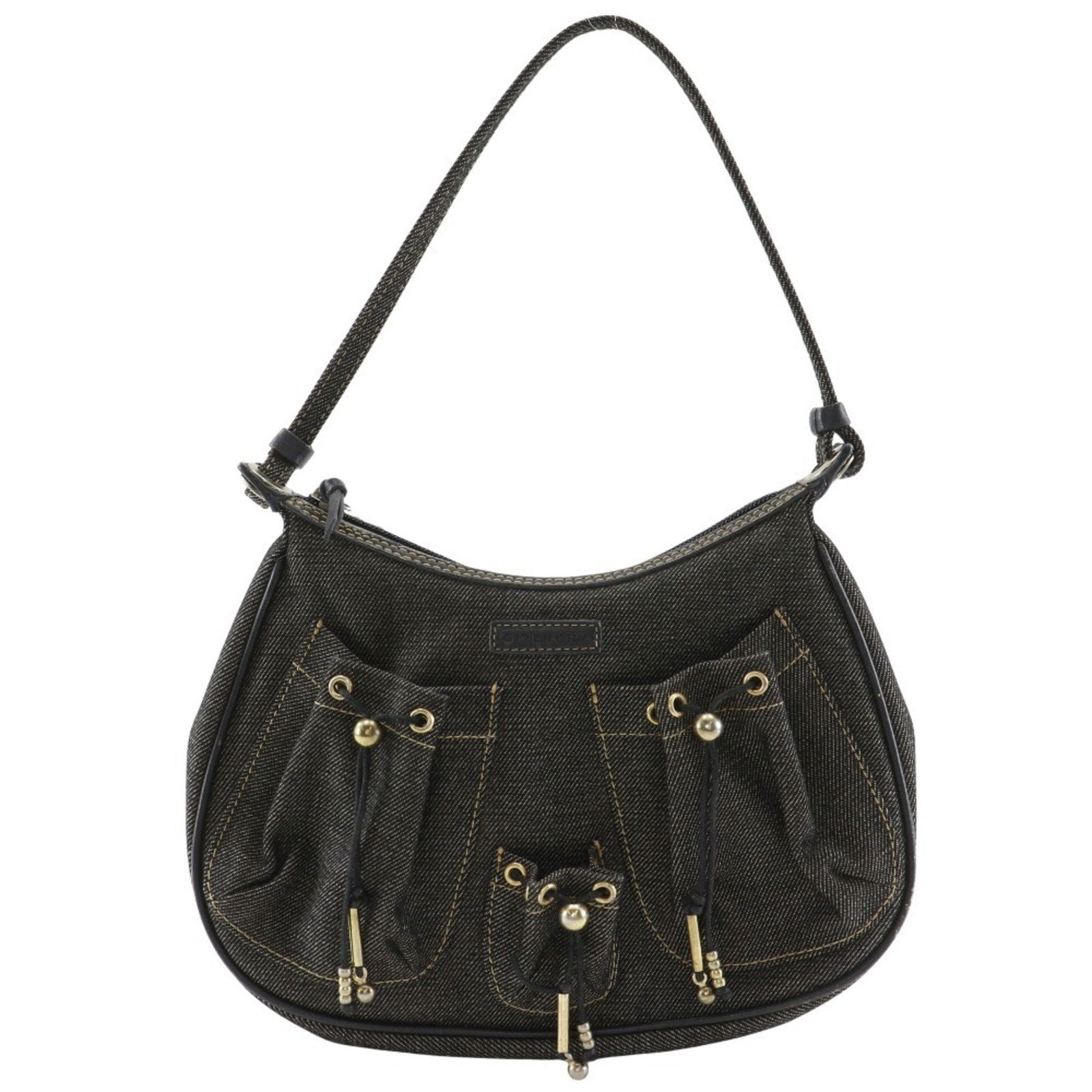 Givenchy: Brand: Givenchy Type: Shoulder Bag Material: Denim Color: Navy Gender: Women Size (Hxwxd): 15cm x 23.5cm x 4.5cm / 5.9'' x 9.25'' x 1.77'' Condition: Used (good), Traces of usage, scratches / dirt can