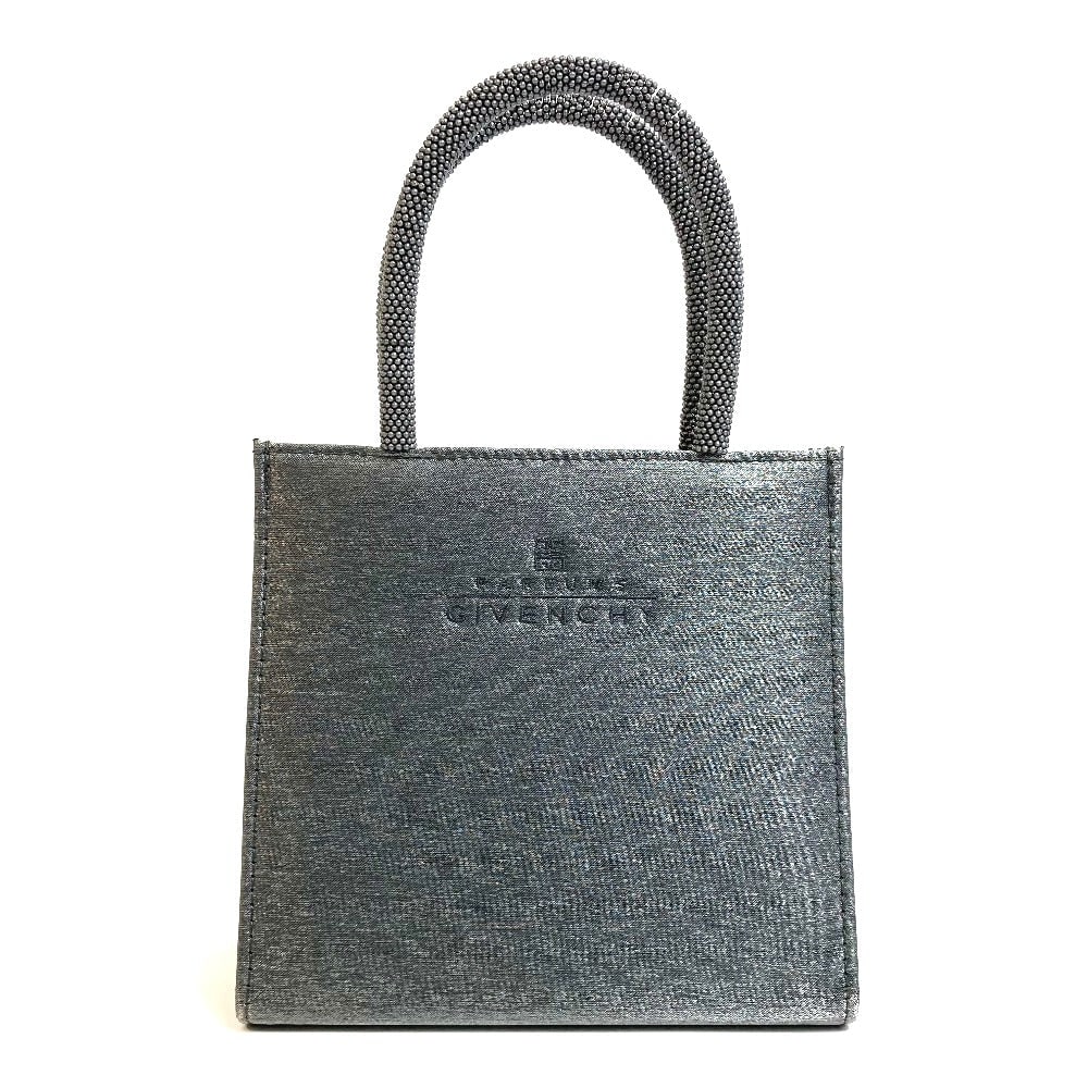 Givenchy Handbag Nylon Gray Logo Mini Women: Material: Nylon Gender: Women Pattern: logo Brand: GIVENCHY Item: Handbag Model: mini Line: logo Gender: Women Color: gray Material: Nylon Accessories: None Size: cm (approx.): W16 x H15 x D7.5 inch (