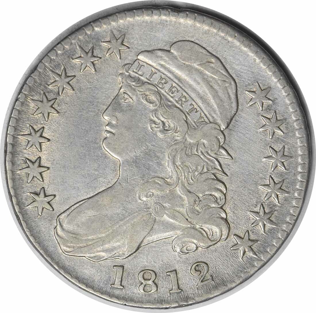 1812 Bust Half Dollar Ef Uncertified: Certification: Uncertified Circulated/Uncirculated: Circulated Year: 1812 Mint Location: Philadelphia Km Number: 37 Denomination: 50C Composition: 89.2% Silver 10.8% Copper Grade: XF Designer: John Re