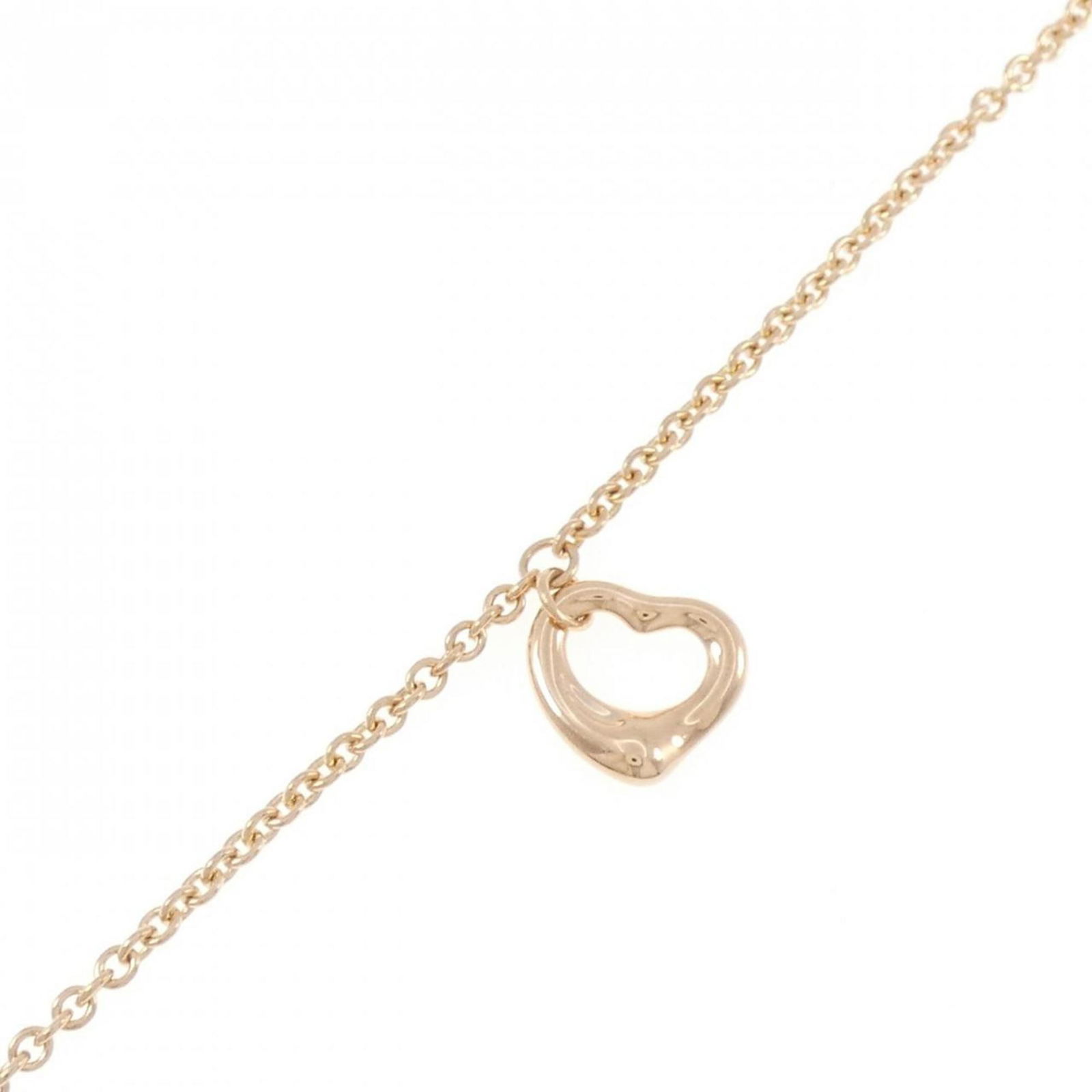 Tiffany Open Heart Bracelet: Brand: Tiffany Type: Charm Bracelet Gender: Women Metal: Gold Metal Purity: 18K Color: Pink Length: 18.5cm / 7.28'' Weight: 3.5g / 0.12oz. Total Length: 18.5cm / 7.28'' Condition: Used (very good), A