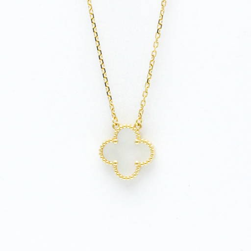 Van Cleef Arpels 18k Yellow Gold Mother Of Pearl Vintage 10mm