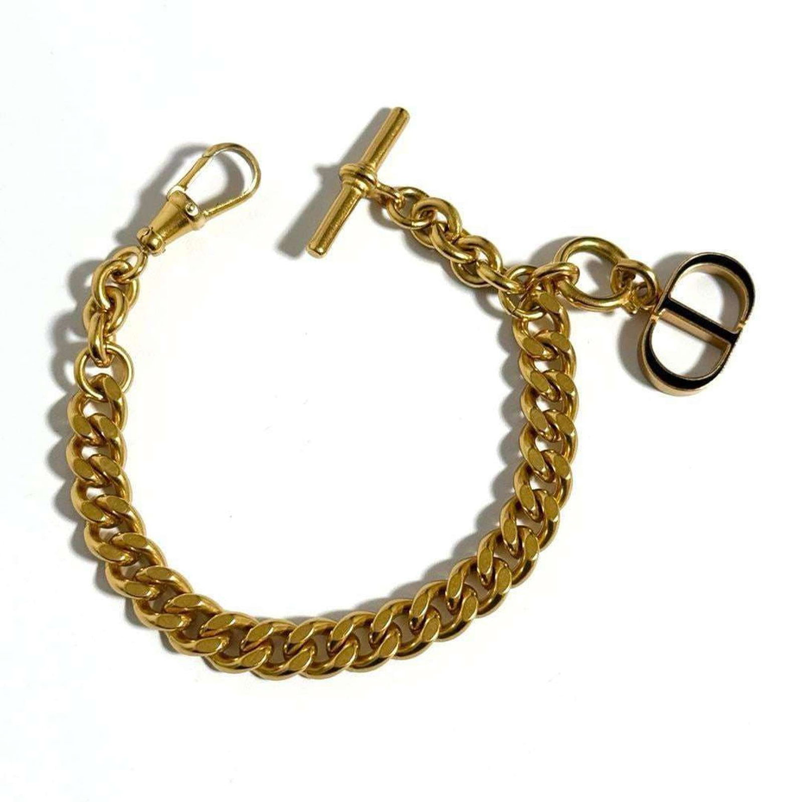 Christian Dior: Brand: Christian Dior Type: Charm Bracelet Gender: Women Material: Metal Length: 16.5cm / 6.49'' Condition: Used (very good), A few traces of usage, some scratches / dirt can be seen but overall in ve