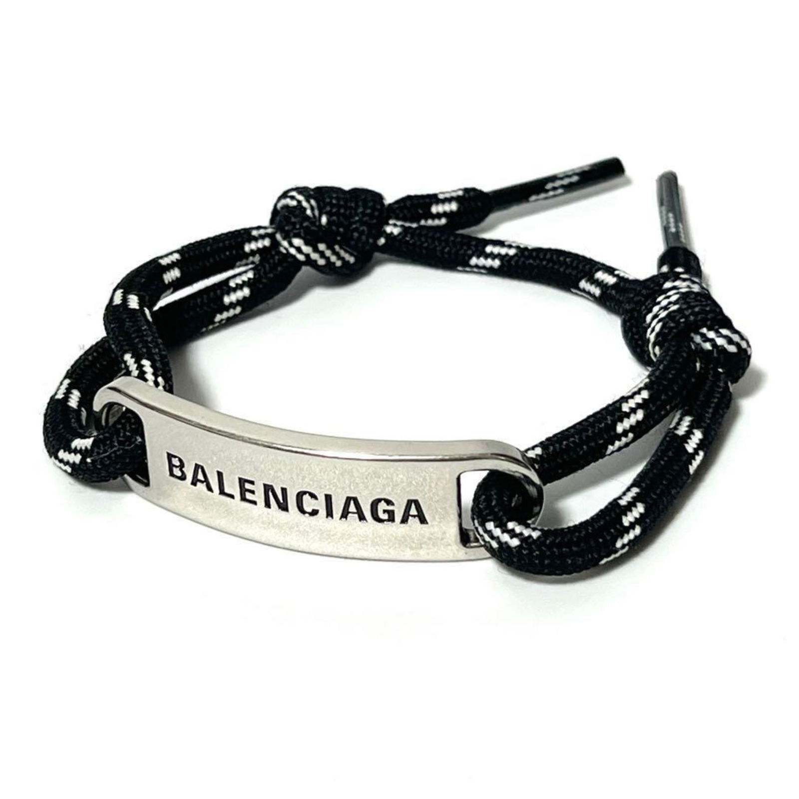 Balenciaga: Brand: Balenciaga Type: Charm Bracelet Gender: Men,Women Material: Cotton, Metal Length: 19cm - 28cm / 7.48'' - 11.02'' Condition: Used (very good), A few traces of usage, some scratches / dirt can be