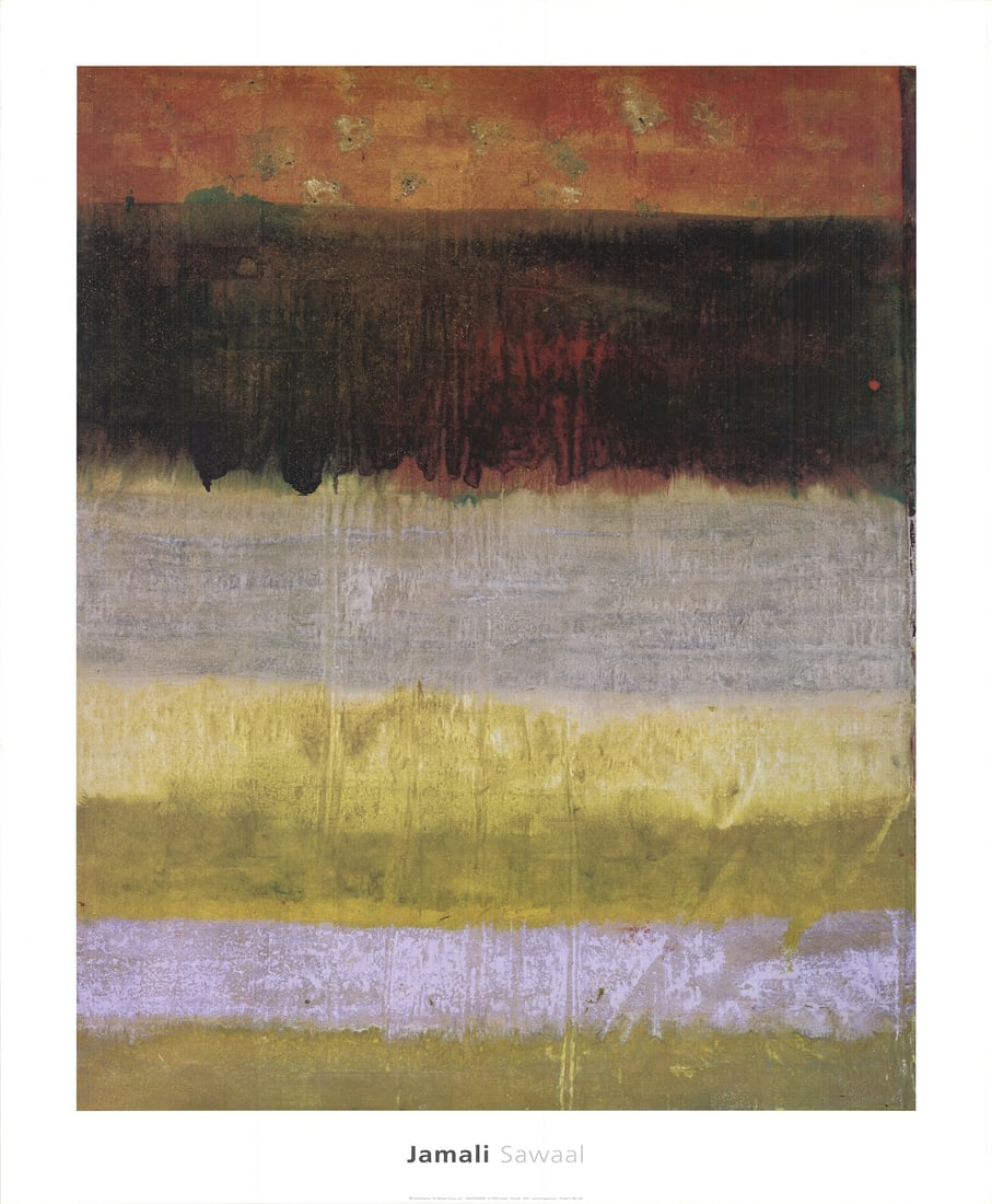 Jamali Sawaal " Offset Lithograph Abstract: Artist: Jamali Brand: Jamali Country/Region Of Origin: USA Exact Year: 2003 Height: 36 Item Height: 36 Item Width: 26 Subject: Abstract Type: Offset Lithograph Year Of Production: 2003 Artist: Jamali