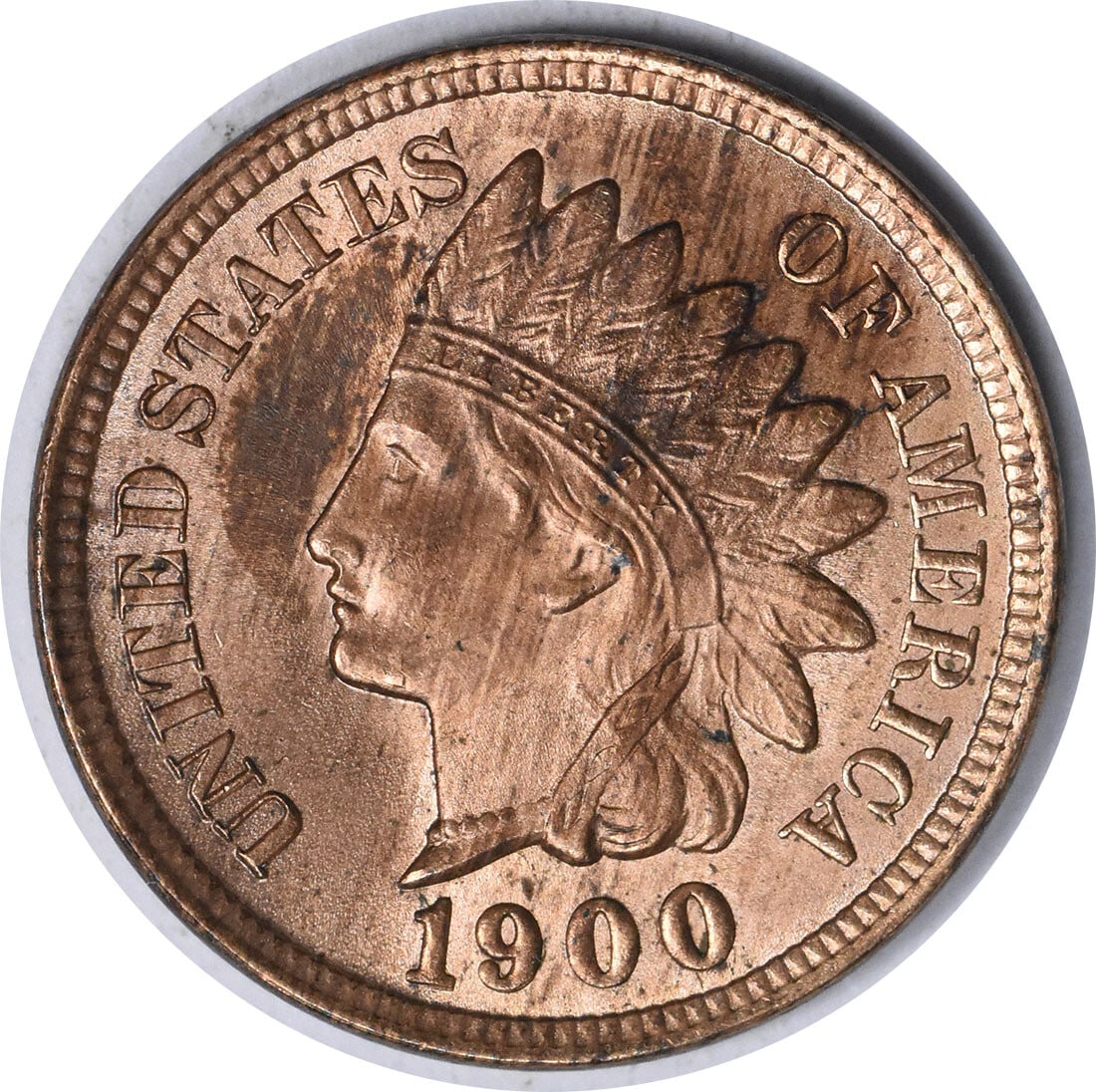 1900 Indian Cent Rpd S-14A Choice Bu+ Uncertified (1 of 2)
