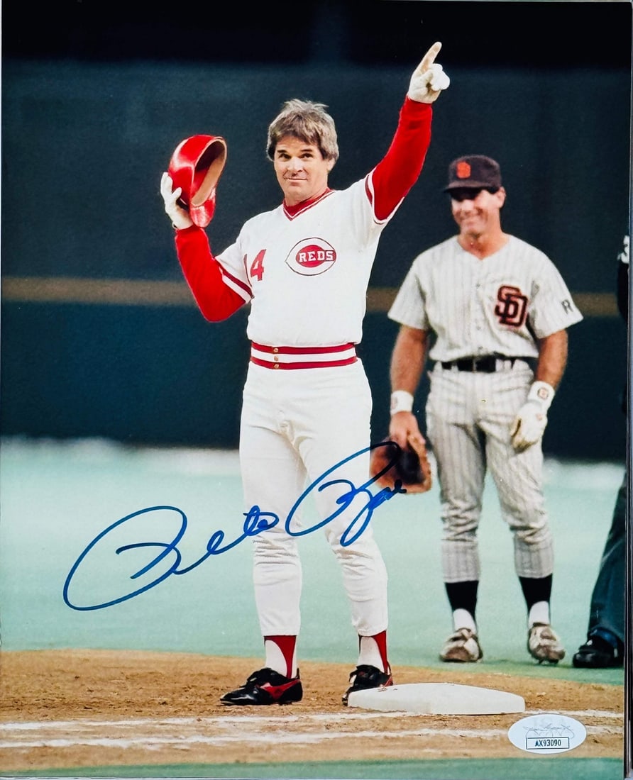 Pete Rose Autographed 8X10 Baseball Photo (Jsa) (1 of 1)