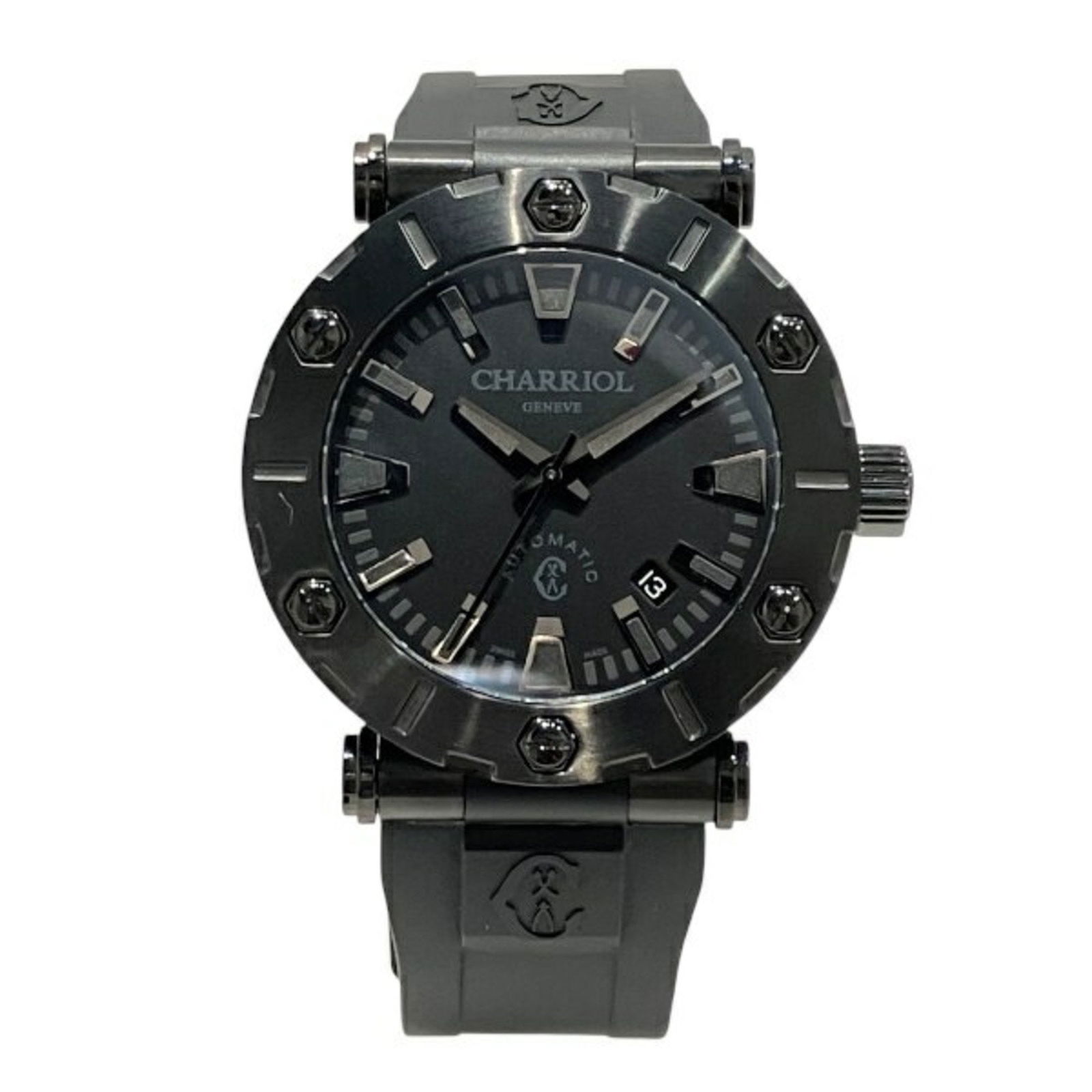 Charriol Roton Rt425.142.205 Automatic Watch: Brand: Charriol Type: Wristwatch Gender: Men Material (Case): Stainless Steel Material (Band): Stainless Steel Color (Dial): Black Case Diameter: 42.3mm / 1.67'' Wrist Size: 15.5cm - 21cm / 6.1'' - 8.