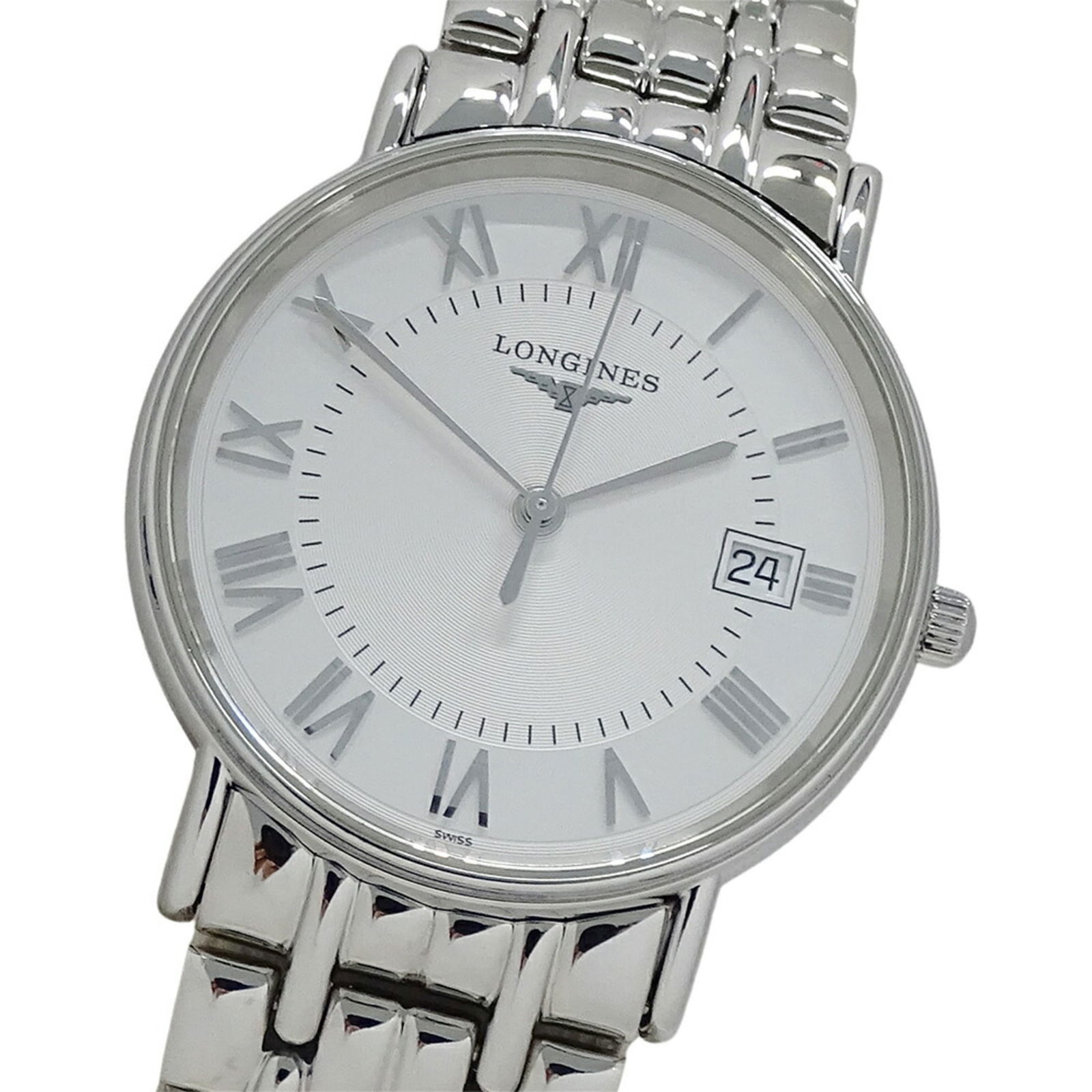 Longines Grand Classic L4.720.4 Men'S Watch With Date Display: Brand: Longines Type: Wristwatch Gender: Men Display: Analog Material (Case): Stainless Steel Material (Band): Stainless Steel Color (Dial): White Case Diameter: 32mm / 1.26'' Wrist Size: 19cm / 7.48'
