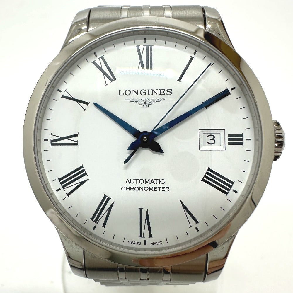 Longines Watches Mechanical Automatic L2.820.4.11.6 Stainless Steel Silver Watch Record Chronometer: Brand: LONGINES Item: Watches Model: record chronometer Line: watch Gender: mens Color: Silver Material: Stainless Steel Specification: Movement : Mechanical Automatic Display : Analog display Dial co