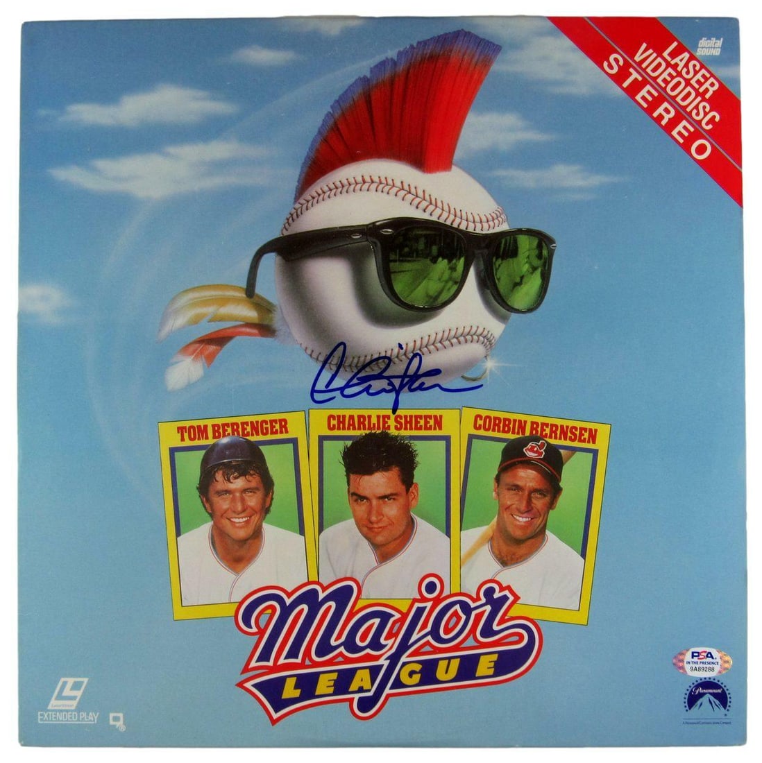Charlie Sheen Signed/Autographed "Major League" Laserdisc Psa/Dna Itp 160403 (1 of 4)