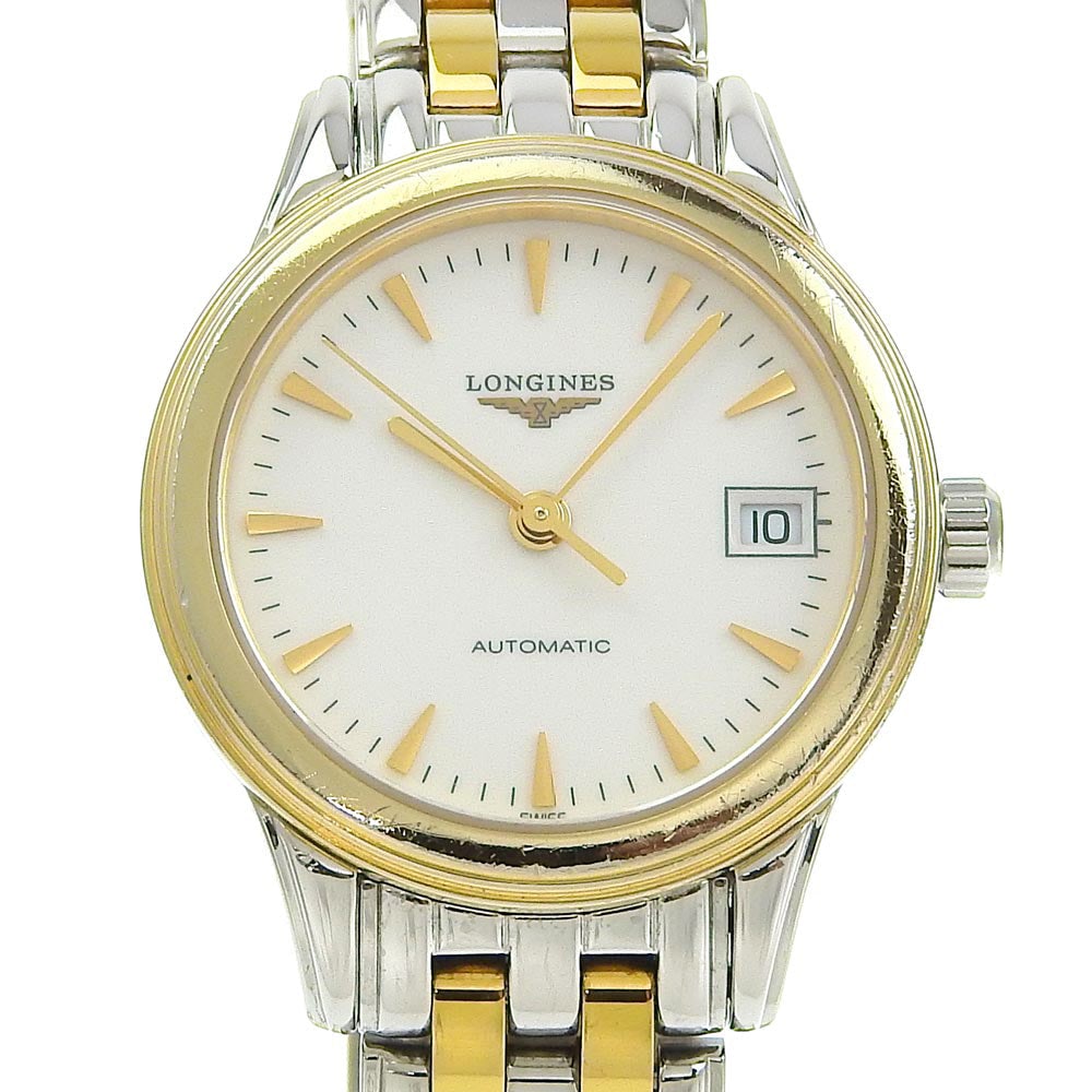 Longines Watches Mechanical Automatic L4.274.3 Stainless Steel Gold Cal.592.2 Combi Back Schedule: Material: Stainless steel Gender: Women Pattern: Combi Back Schedule Brand: LONGINES Item: Watches Line: Combi Back Schedule Type: cal.592.2 Gender: Women Color: gold Material: Stainless Steel Weight: