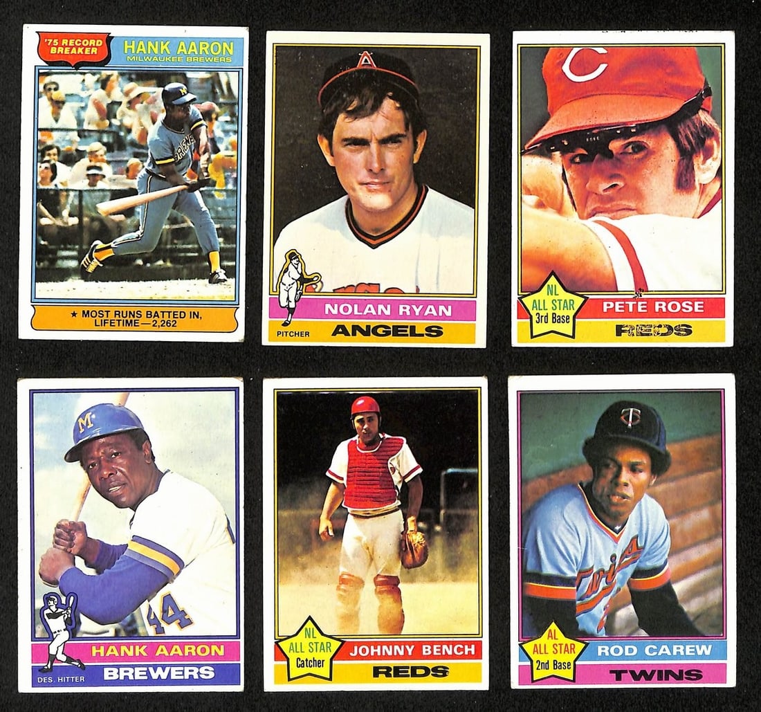 1976 Topps Baseball Complete Set (660) Brett Rc Ryan Yount Rc Aaron 197386 (1 of 6)
