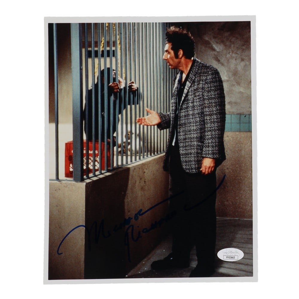 Michael Richards Autographed Kramer 8X10 Photo Jsa Full Loa 187627: Autograph Authentication: JSA Industry: Television Object Type: Photo Original/Reproduction: Original Original/Reprint: Original Product: Photo Signed: YES Product Disclaimer: Not affiliated with any