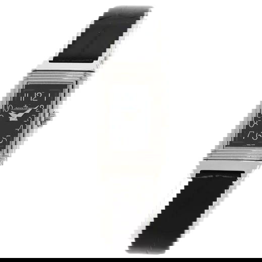 Jaeger-Lecoultre Watches Quartz Q3258470 Stainless Steel Silver Reverso One Black Dial