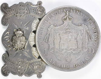 1883 Hawaiian Dollar Belt Buckle Ef