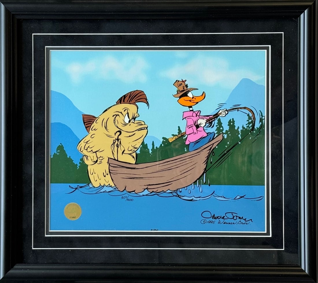 Chuck Jones Signed "Fish Tale" L.E. Cel207/500 Warner Bros. Animation Art 1995 (1 of 3)