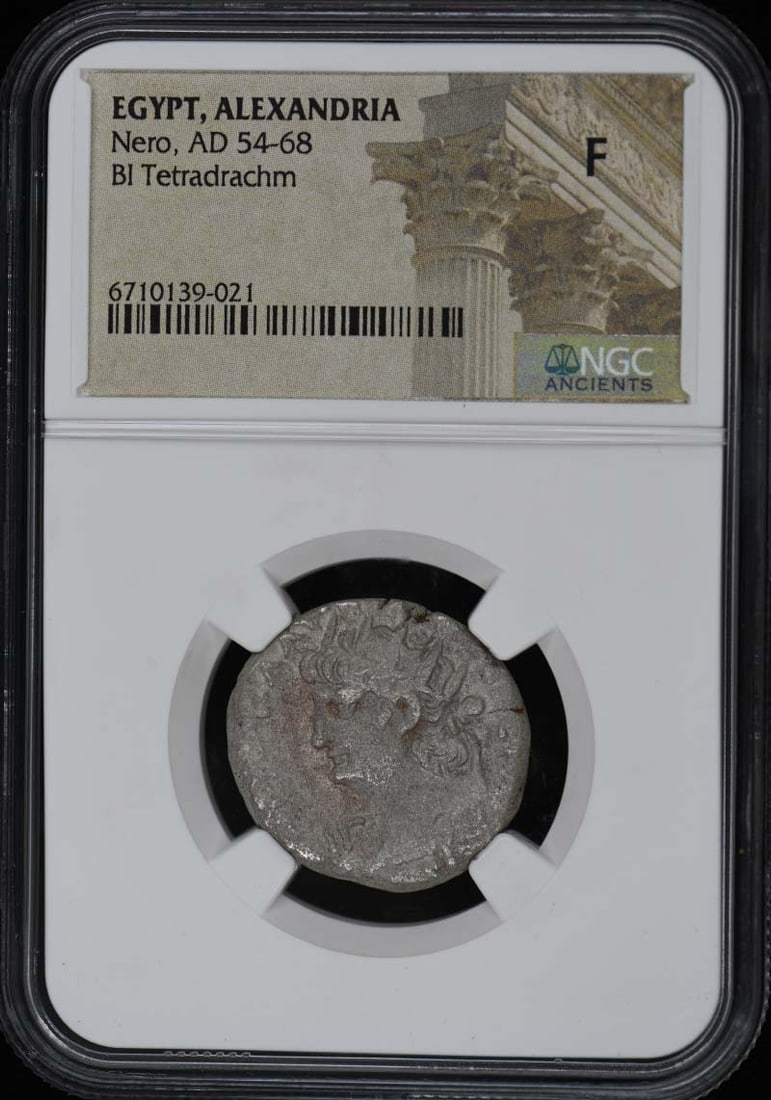 Nero, Ad 54-68 Egypt, Alexandria Bi Tetradrachm Ngc F12 (1 of 1)